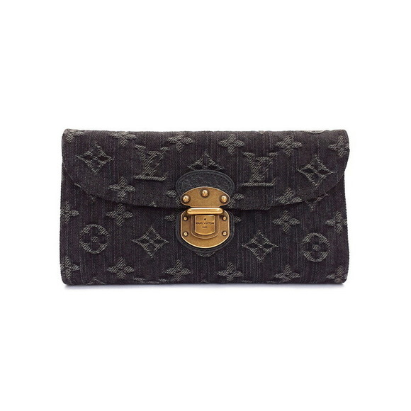 Louis Vuitton Wallet Denim Amelia Portefeuille Tri Monogram Long - Picture 1 of 5